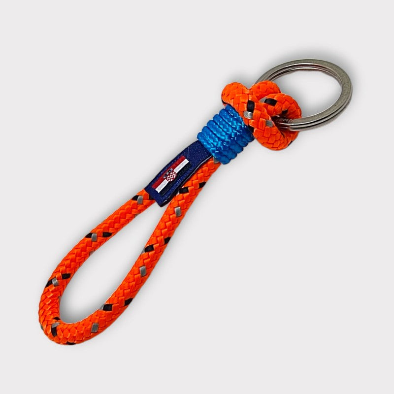 HARBOUR orange nautical rope keyring (HB02) Break Time
